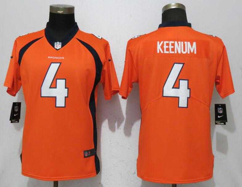 Women Nike Broncos 4 Case Keenum Orange Vapor Untouchable Limited Jersey,We sell and wholesale Women Nike Broncos 4 Case Keenum Orange Vapor Untouchable Limited Jersey on line form chian!